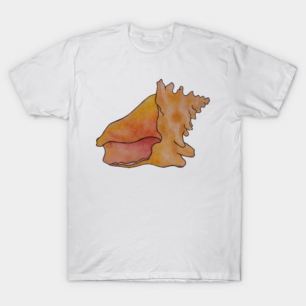 Conch Shell T-Shirt by LivMyers